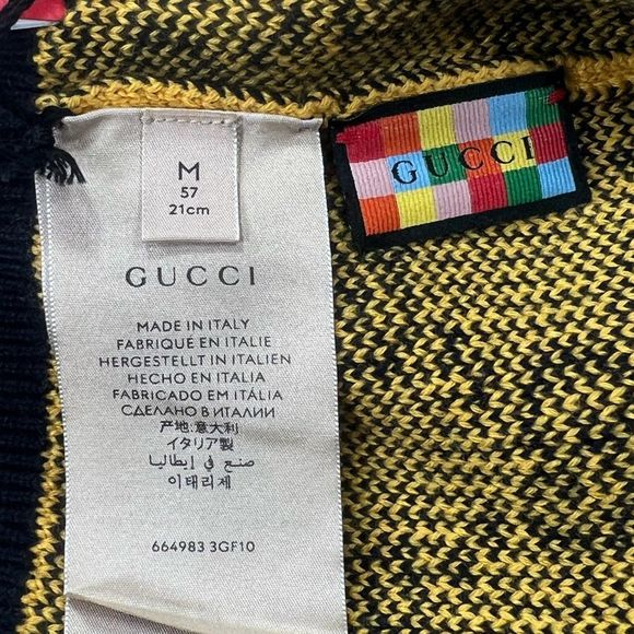 Gucci Multicolored Wool Beanie - M - Picture 4 of 5